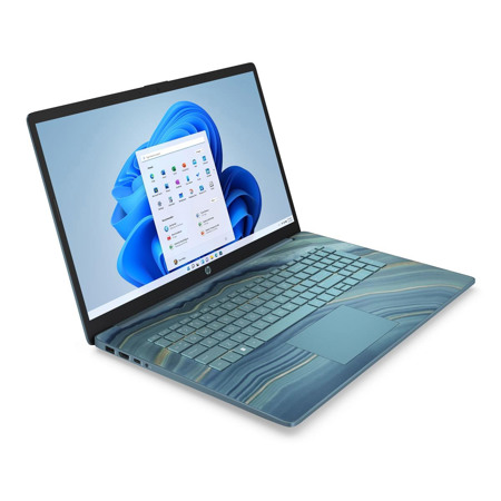HP 17-cp0006ds 17.3" HD+ Touchscreen Notebook Computer, AMD Ryzen 3 5300U 2.6GHz, 8GB RAM, 512GB SSD, Windows 11 Home, Underwater Teal - Refurbished
