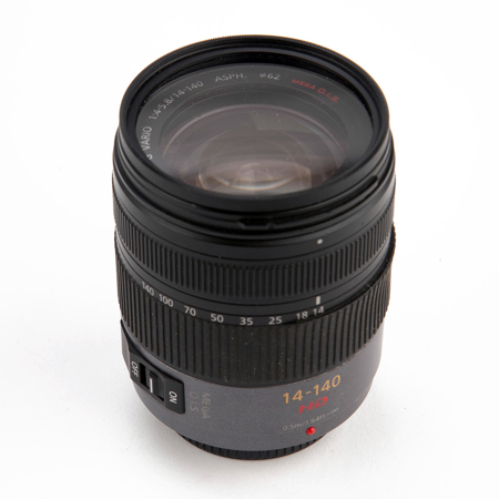 Panasonic Lumix Vario 14-140mm f/4.0-5.8 Aspherical Lens for Micro Four Thirds Lens Mount Systems, Black-Gray
