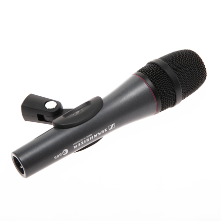 Sennheiser e 865 Wired Supercardioid Handheld Professional Condenser Microphone with Clip