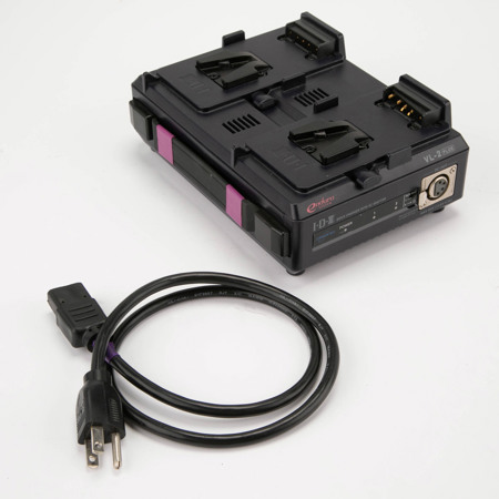 Chargeur IDX Endura VL-2 PLUS 2 Canaux Séquentiel Pour Batteries V-mount Avec Alim 60W