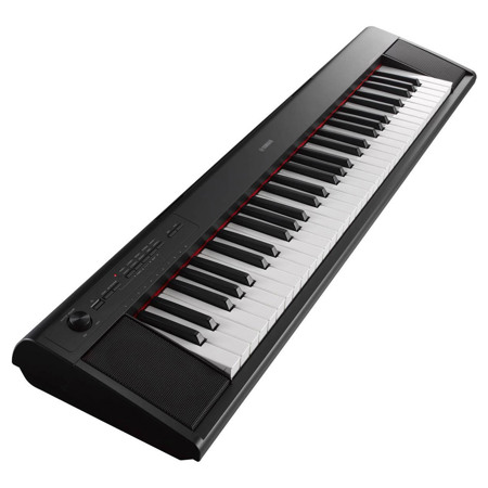 Yamaha NP-12 Piaggero Portable 61 Key Piano-Style Keyboard - Black SKU#1672073