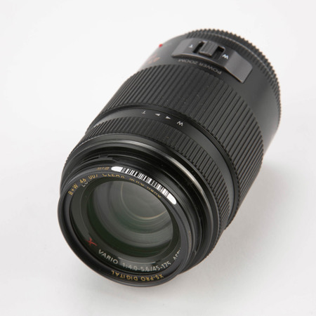 Panasonic 45-175mm F/4.0-5.6 Lumix GX Vario Power OIS Zoom Lens - Black, for Micro Four Thirds Lens Mount Systems