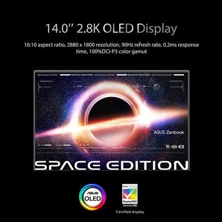 ASUS Zenbook 14X OLED Space Edition UX5401 14" 2.8K Touchscreen Notebook 1674803