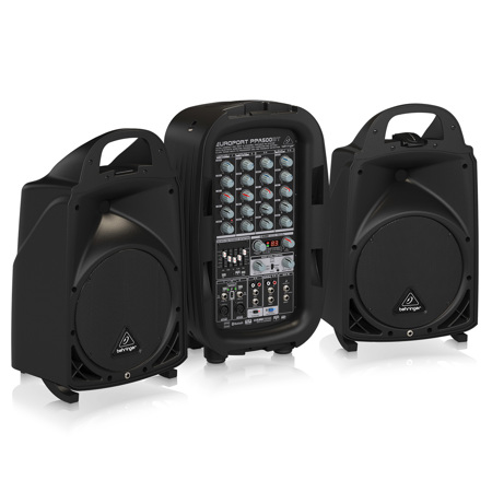 Behringer Europort PPA500BT Ultra-Compact 500-Watt 6-Channel Portable PA System with Bluetooth Technology, Wireless Microphone Option