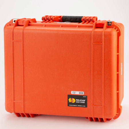 Pelican 1550 Watertight Hard Case with Foam Insert - Orange SKU#1677844