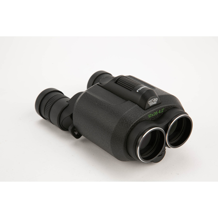 Fujinon 12x28 TECHNO-STABI Image-Stabilized Weather Resistant Porro Prism Binocular with 4.2 Degree Angle of View, Black