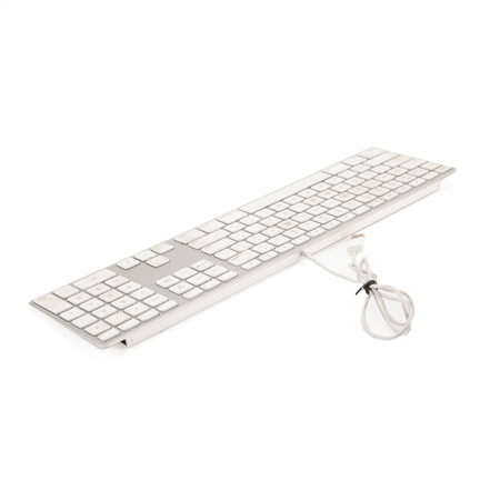 APPLE A1243 ALUMINUM WIRED KEYBOARD
