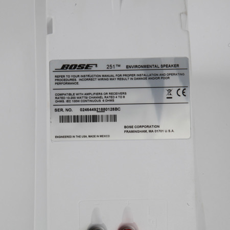 Bose 251 Outdoor Environmental Speakers - White SKU#1690852