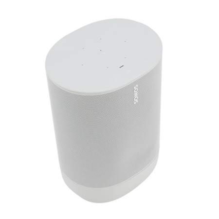 Sonos Move Durable Battery-Powered Smart Speaker for Outdoor and Indoor Listening, Lunar White