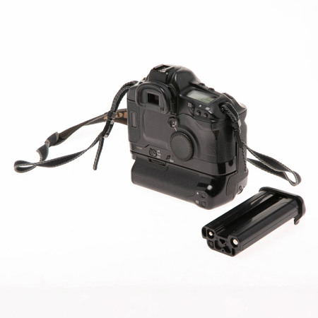 Canon EOS-1V SLR 35mm Auto Focus Camera With PB-E2 Power Booster - SKU#1702728