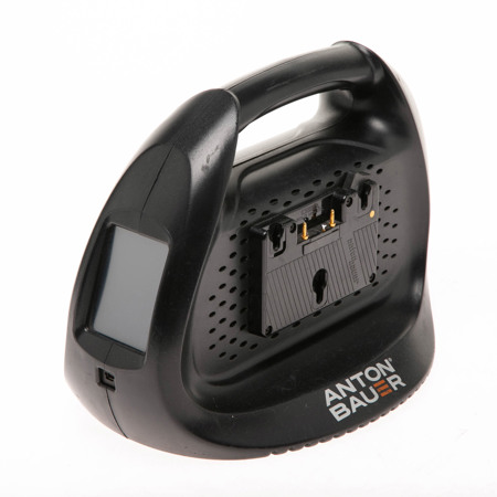 Anton Bauer Performance DUAL Charger, 2 Position Simultaneous Fast Charging, 70 Watt Output - Gold Mount