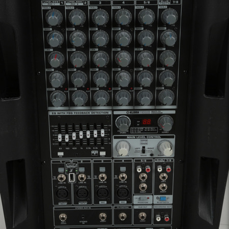 Behringer Europort PPA2000BT Ultra-Compact 2000-Watt 8-Channel Portable PA System with Bluetooth Technology, Wireless Microphone Option