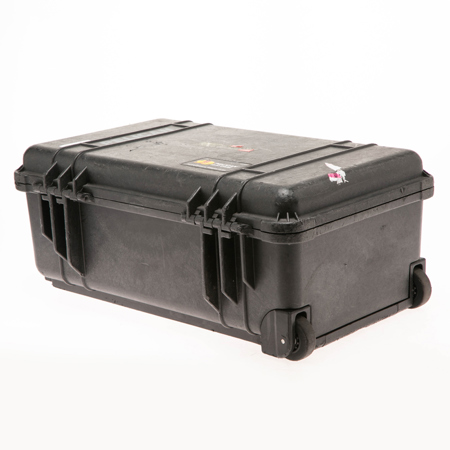 Pelican 1510 On Watertight Hard Case without Foam Insert, with Wheels - Charcoal Black