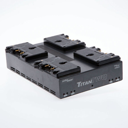 Anton Bauer Titan TWQ Simultaneous Interactive 4-Position Gold Mount Charger
