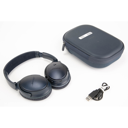  Bose QuietComfort 45 Wireless Bluetooth Noise Cancelling  Headphones, Over-Ear Headphones with Microphone, Personalized Noise  Cancellation and Sound, Midnight Blue, Limited Edition : Electronics