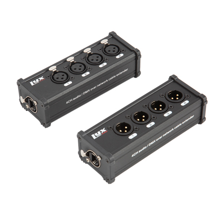 Lyxpro 4-Channel XLR to Cat6 Network Cable Breakouts with Male & Female Inputs