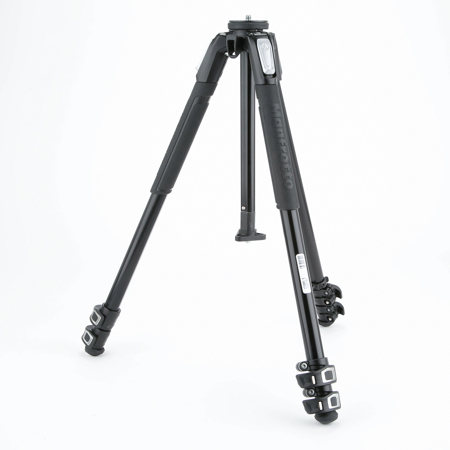 Manfrotto 190X 3 Section Aluminum Tripod, Supports 15.4 lbs, 63" Max Height