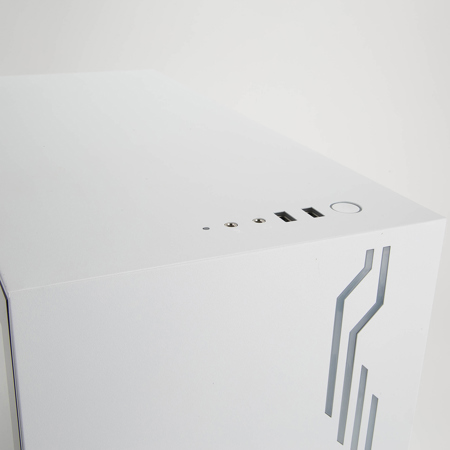 iBUYPOWER Snowblind S Mid Tower Case - White SKU#1720621