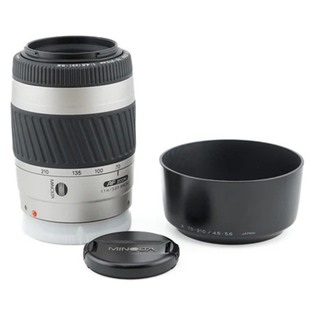 Minolta Minolta 70-210mm f/4.5-5.6 II AF Silver Telephoto Auto Focus Zoom Lens