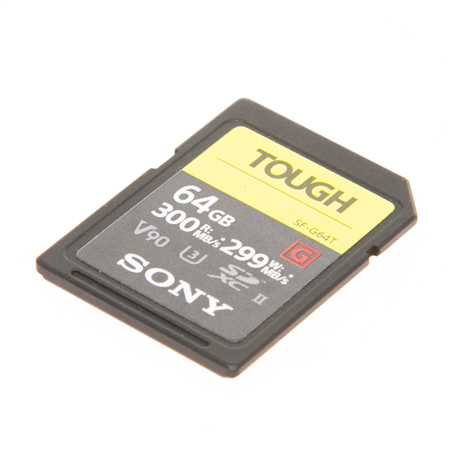 Used Sony SF-G Series TOUGH 64GB UHS-II Class 10 U3 V90 SDXC Memory ...