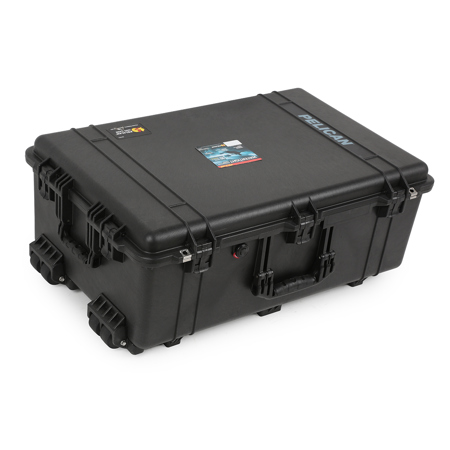 Pelican 1650 Hard Case with Wheels - Black, NO FOAM SKU#1732148