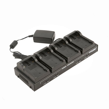 Dolgin Engineering TC40 4-Position DPM Charger for Canon XL2/C100/C300/C500