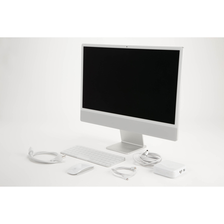 iMac 24 with Retina 4.5K display All-In-One Apple M1 8GB Memory 256GB SSD  w/Touch ID Silver MGPC3LL/A - Best Buy