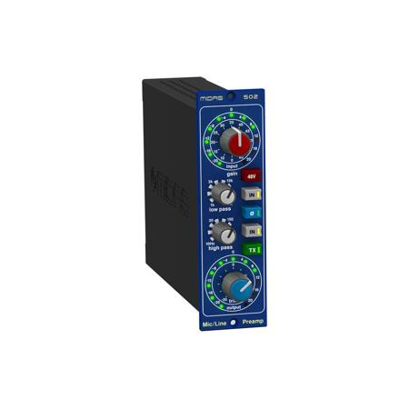 Midas 502 Modular Microphone Preamplifier with Classic XL4 Filters - SKU#1737048