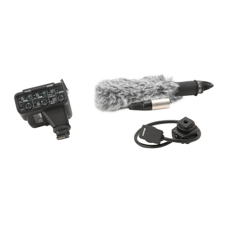 Sony XLR-K3M Dual-Channel XLR Adapter Kit with Super-Directional Shotgun Microphone