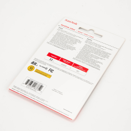 SanDisk 32GB Ultra UHS-I Class 10 U1 SDHC Memory Card, 120MB/s Read, 10MB/s Write