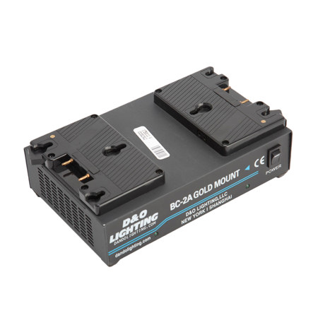 D&O Lighting BC-2A 2 Channel Gold Mount Battery Charging Station - SKU#1750111