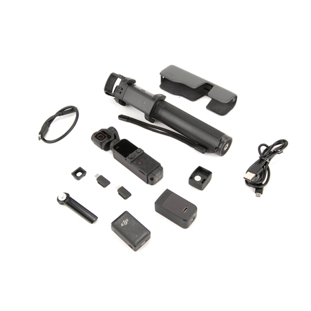 DJI Pocket 2 Gimbal Camera Creator Combo - Bundle with DJI Osmo Pocket Extension Rod, 128GB microSD Card, Case