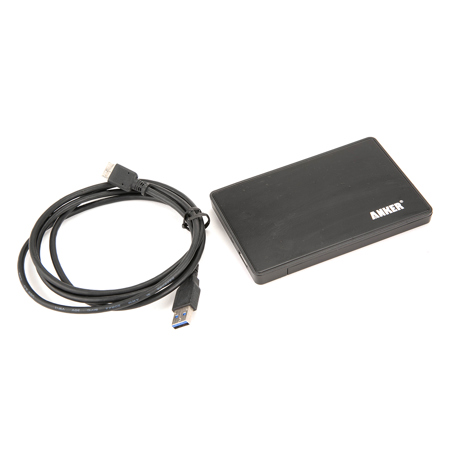 Anker 68AN25EN-BPA 2.5" Black SATA I/II/III USB 3.0 HD External Enclosure Case