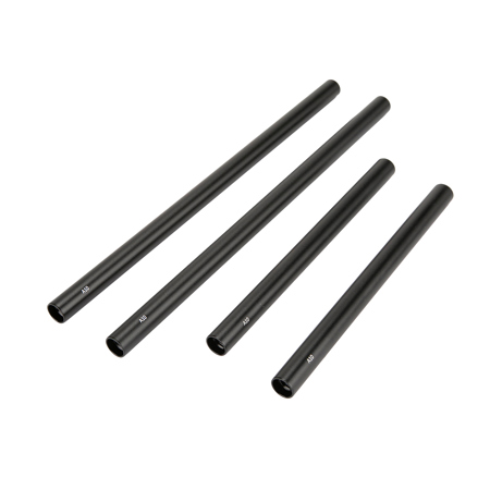 SmallRig 15mm with M12 Thread Black Aluminum Alloy Rods Combination, 6-Pack