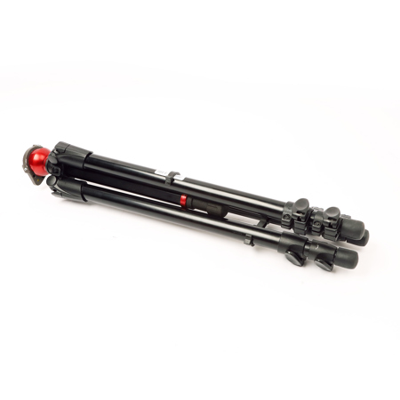 Manfrotto 755XB Black Anodized Aluminum Video Tripod Legs (Height 16.3-64.9", Maximum Load 15.40 lbs