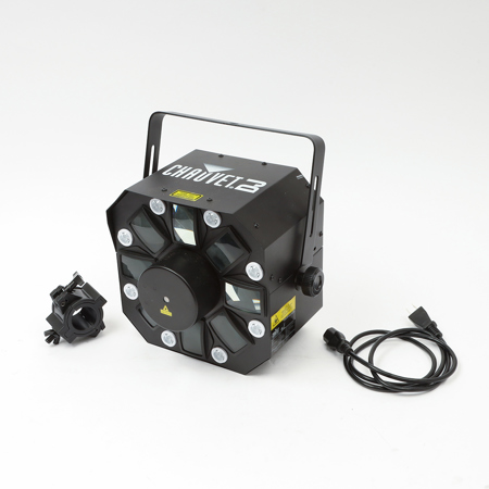 CHAUVET DJ Swarm 5FX 3-in-1 LED Effect Light, 9 DMX Channels, 3-pin XLR DMX Connectors, 5 LEDs Color / 8 LEDs White Light Source, 823 Lux Illuminance At 2m