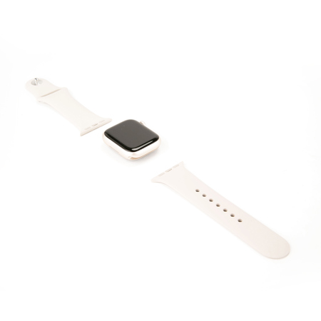 Apple Apple Watch Series 9 GPS 41mm Starlight Aluminum Case with Starlight Sport Band - S/M