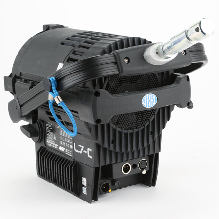 ARRI L7-C LE2 LED Fresnel - Hanging, Bare Ends PowerCON - Black SKU#1778289