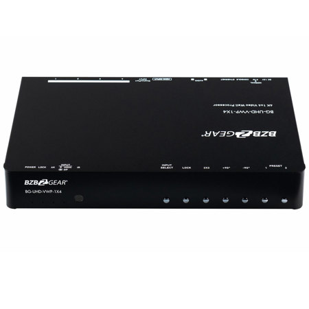 BG-UHD-VWP-1X4 4-Port 4K 60Hz VideoWall Processor with Scaler, Audio and 1x3/1x4/2x2/4x1 Layout