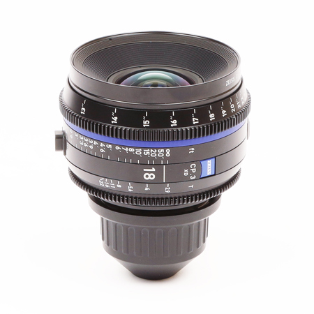 USED Zeiss 18mm T2.9 CP.3 XD Compact Prime Cine Lens (Feet) with