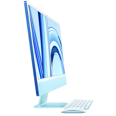 Apple 24" iMac with Retina 4.5K display: Apple M3 chip with 8?core CPU and 10?core GPU, 512GB SSD - Blue