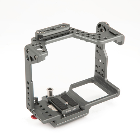 Tilta ES-T37-A Cage Rig with Wooden Handgrip for Panasonic GH5 and GH4 Mirrorless Digital Cameras