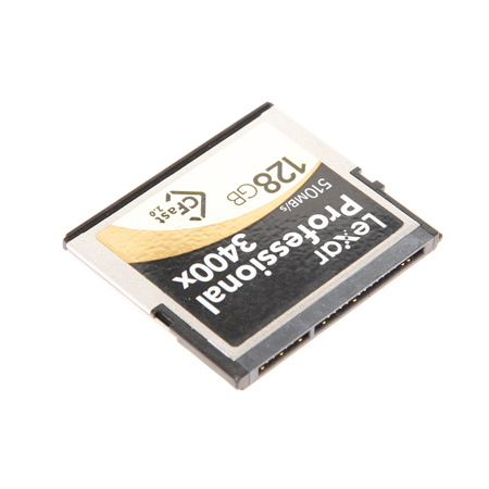 Lexar 128GB Professional CFast 2.0 3400x Memory Card - 510 MB/s Read, 450 MB/s Write