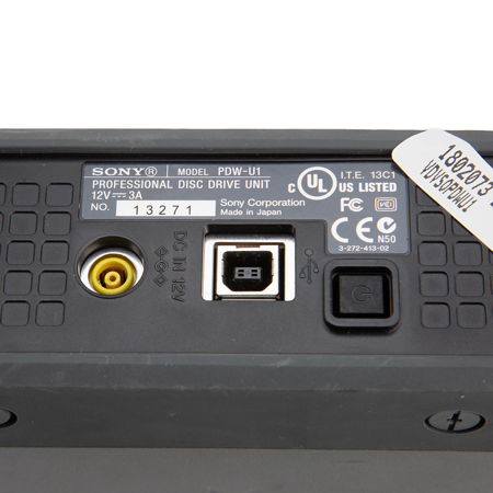 USED Sony PDW-U1 Professioal XDCAM Disk Drive Unit, USB 2.0 Interface