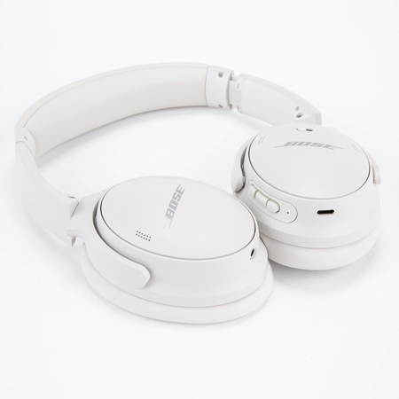 Bose QuietComfort 45 Wireless Noise Cancelling Headphones, White Smoke