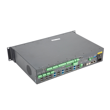 Kramer Electronics VS-88UT All-in-One Presentation System with 8x8 4K60 4:2:0 HDMI/HDBaseT 2.0 Matrix Switching, Master Room Controller, PoE & Power Amplifier