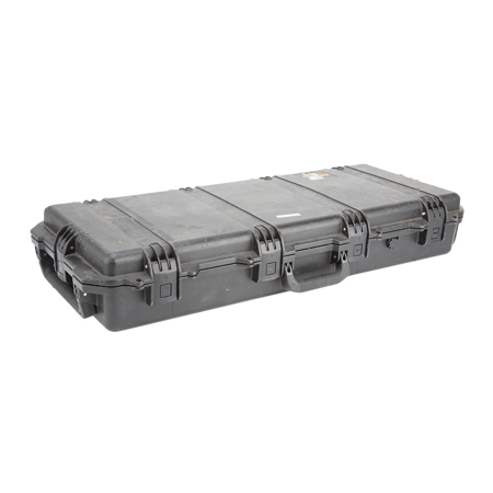 Pelican iM3100 Case with Wheels for Firearms up to 32", Watertight, Padlockable Case, No Foam or Divider Interior, Black