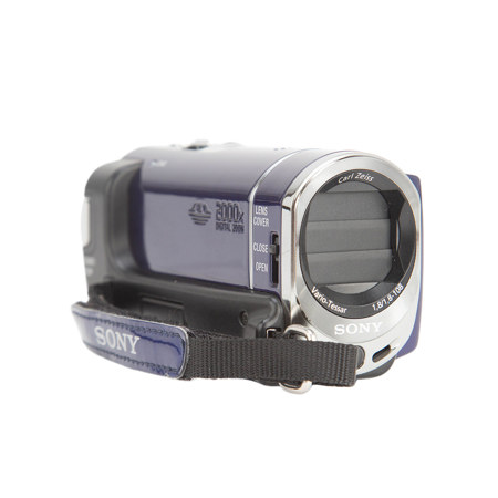 Sony Sony DCR-SX44 4GB Flash Memory Handycam Camcorder, Carl Zeiss Vario-Tessar Lens, 60x Optical/2000x Digital Zoom Lens, 2.7" Touch Panel LCD, Blue