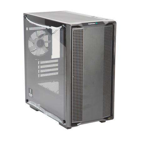 DeepCool CC360 ARGB Clear Tempered Glass Micro-ATX Mid-Tower Computer Case Black