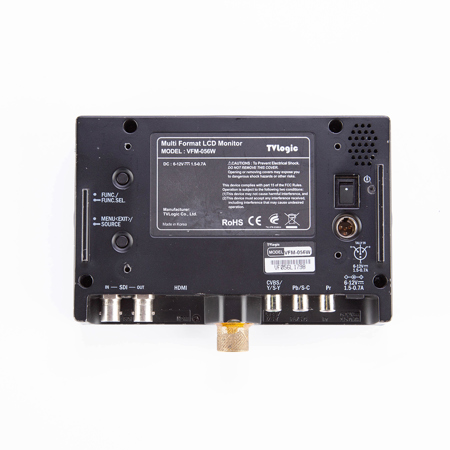 TVLogic VFM-056W 5.6" Compact LCD Monitor, 1280x 800 Resolution, 500:1 Contrast, HD/SD-SDI, HDMI & Analog Input